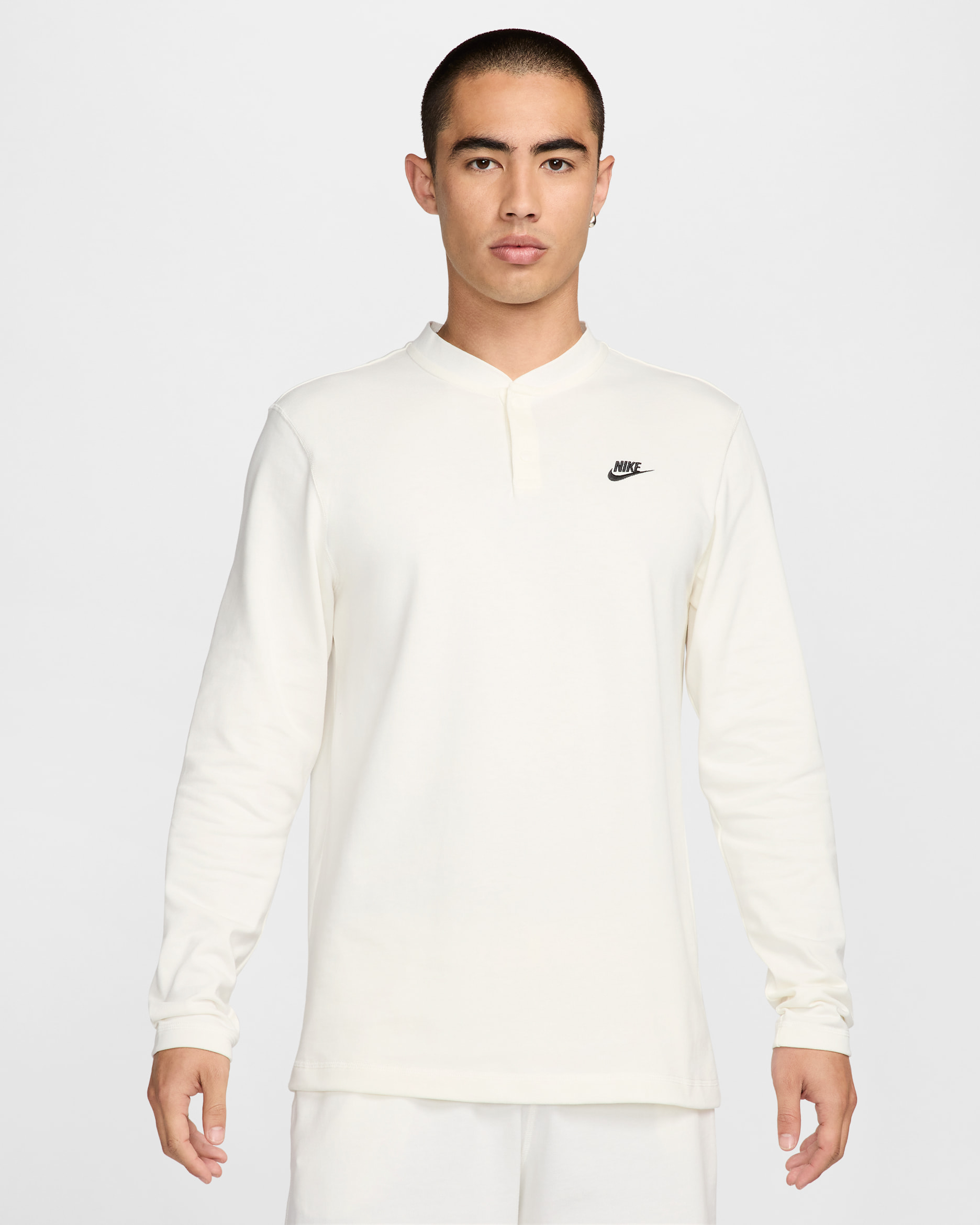 NIKE公式】ナイキ クラブ メンズ ロングスリーブ ヘンリー